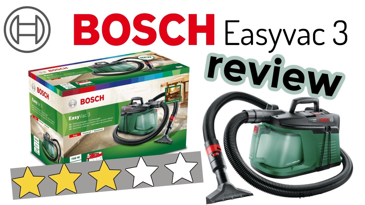 Bosch easyvac 3 review. Drie sterren - YouTube