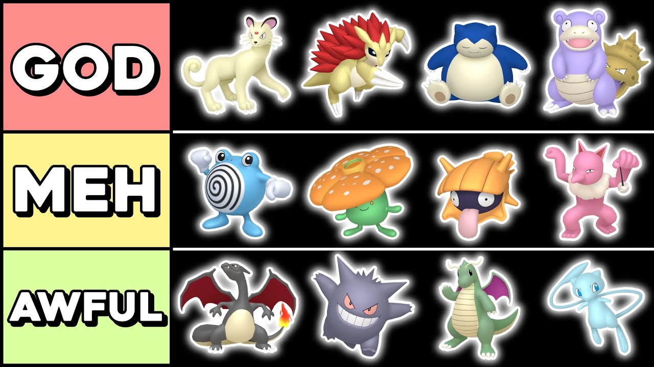 my shiny tierlist