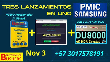 Nuevo programador VGH- VGL Bushers I2C y Nuevo Software para quitar protecciónes de escritura 