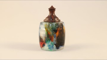 Cast Resin Box with Threaded Lid with Sam Angelo