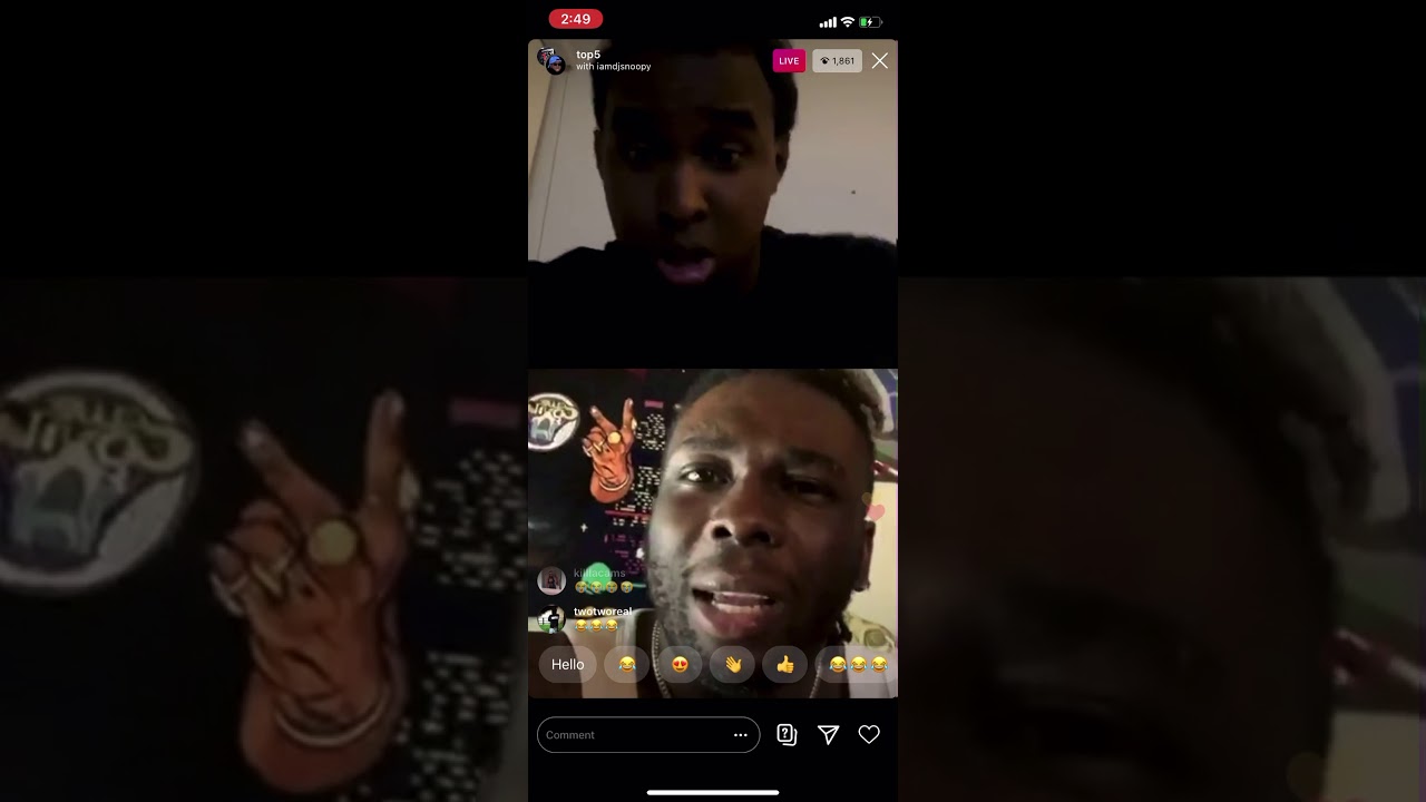 Top5 And DjSnoopy Beef - Ig Live Part 1