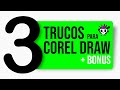 ✅ 3 TRUCOS de CORELDRAW + BONUS !!!!