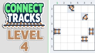 Connect Tracks: Logic Puzzle Level 4 Gameplay Solution screenshot 4