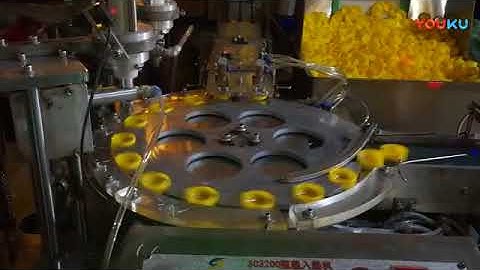 Automatic rotary dual head cap wadding lining machine
