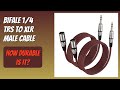 REVIEW (2026): BIFALE 1/4 TRS to XLR Male Cable. Features