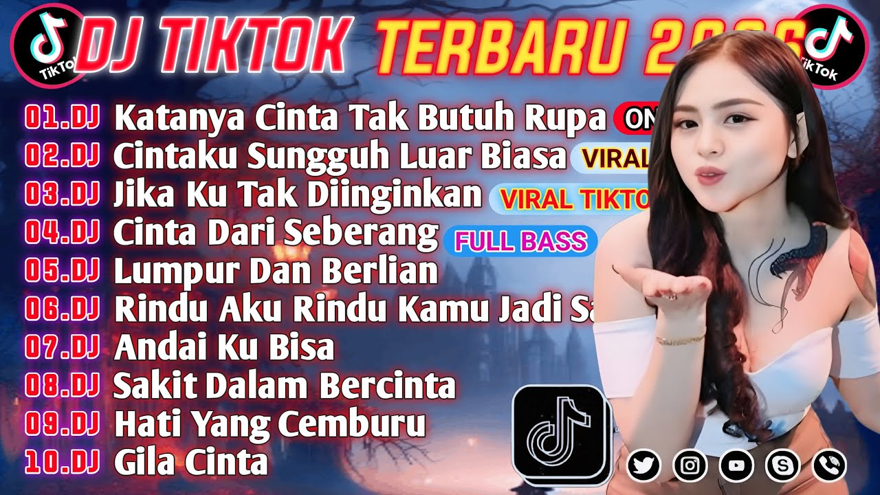 DJ VIRAL TIKTOK TERBARU 2026 || DJ KATANYA CINTA TAK BUTUH RUPA || DJ CINTA DARI SEBERANG FULL BASS🔥