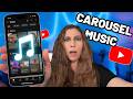 Adding Music To Static Image Carousels On YouTube Shorts