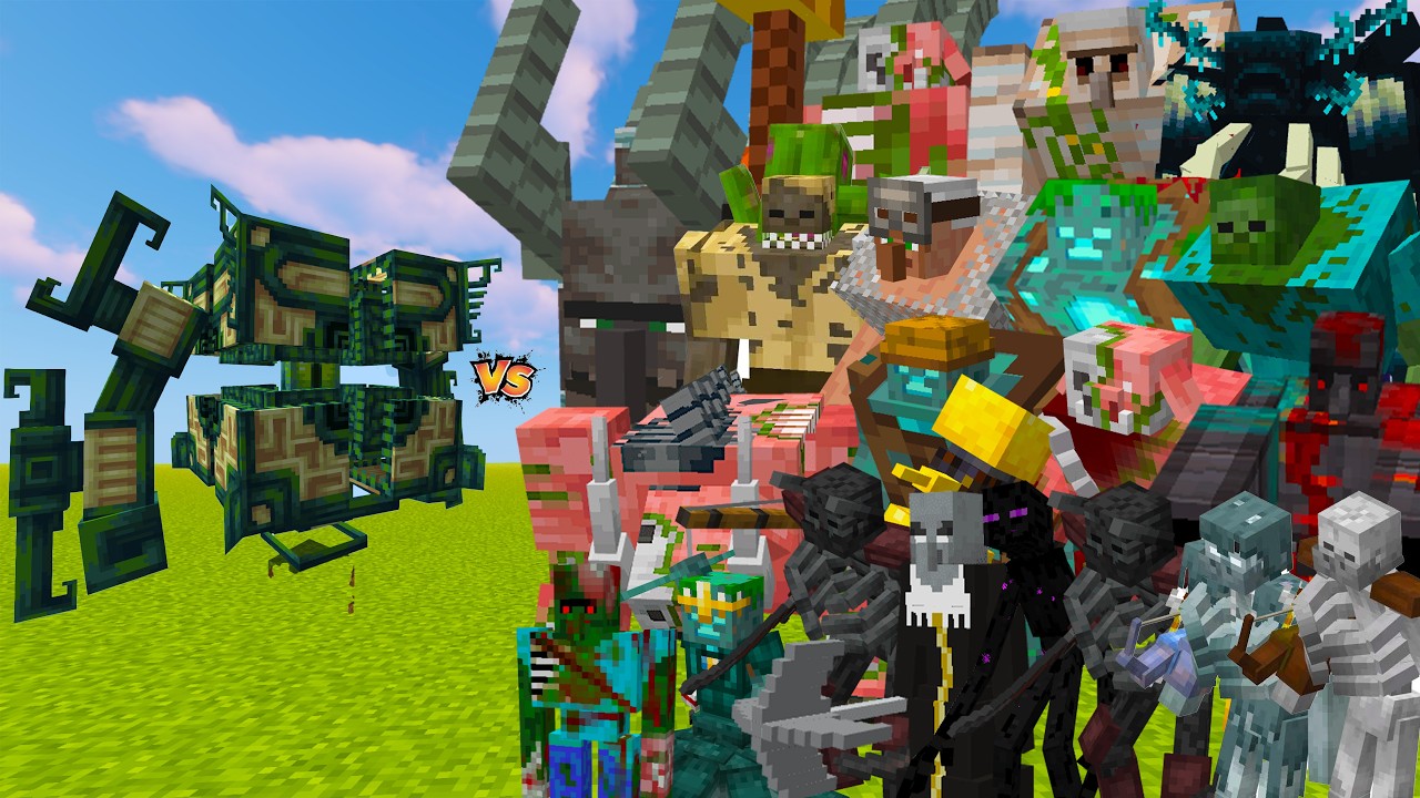 Minecraft Obliterator The Obliterator vs All Minecraft Mutant Mobs – Minecraft Mobs Battle ...