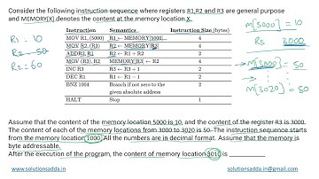 GATE 2021 SET-1 | CO | INSTRUCTIONS SET | GATE TEST SERIES | SOLUTIONS ADDA | EXPLAINED BY POOJA