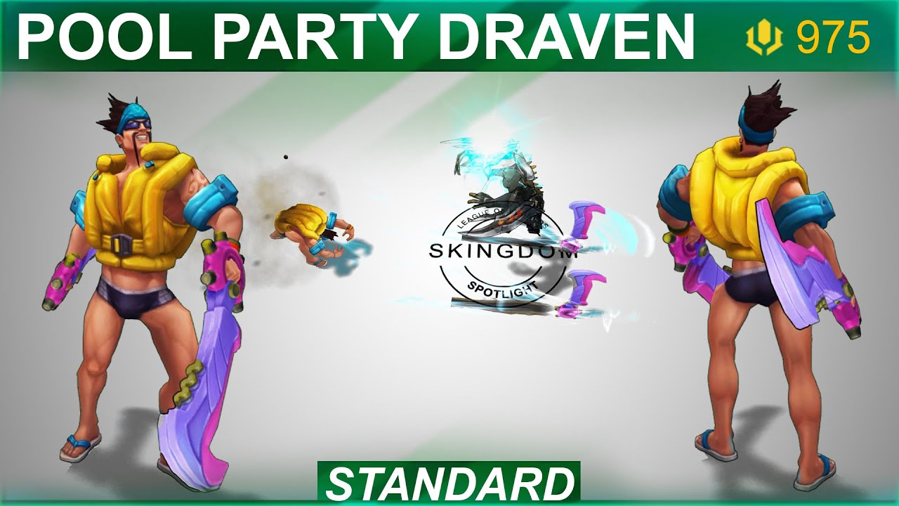 Pool Party Draven Skin Spotlight Skingdom League Of Legends Youtube