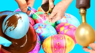 cmo hacer huevos de pascua de chocolate sin molde usando globos