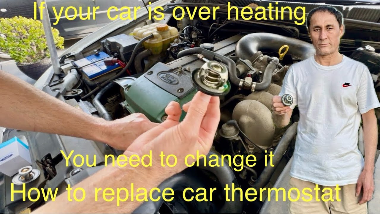 How to replace ford car thermostat - YouTube