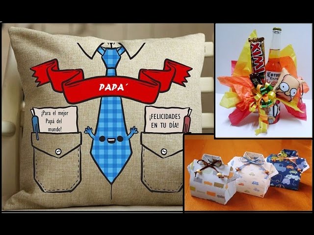 Manualidades para el día del padre / 5 IDEAS de REGALO para PAPÁ ✎  Craftingeek 