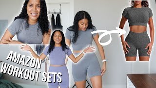 Amazon Activewear Sets Try On: affordable gymshark dupes!