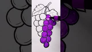 Beautiful Grapes Drawing 🍇✨ | Easy Art