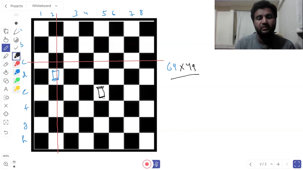 Placing Two Rooks on a Chess Board | Classic Problems