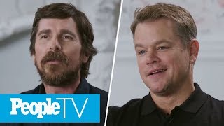 Christian bale and matt damon talk about the complicated relationship
of carroll shelby ken miles during 2019 toronto international film
festival. su...