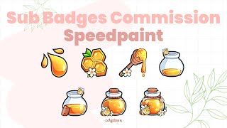Queenie Bebee Custom Twitch Sub Badges Commission Speedpaint Queenie Bebee Custom Twitch Sub Badges Commission Speedpaint