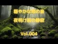 【The sound of gentle rain/穏やかな雨の音】夜明け前の静寂 004【睡眠用BGM】