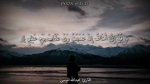 حالات واتس اب قرآن كريم💛 عبدالله موسى🌻
