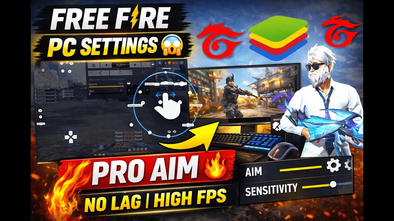 how to reveal my free fire PC setting