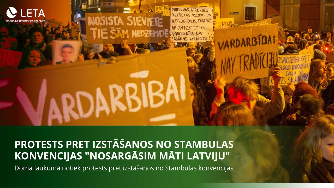 Protests pret izstāšanos no Stambulas konvencijas