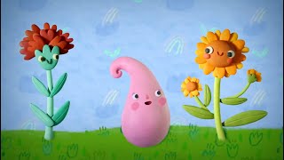 Learn Plant Names With Rainbow Colors! 🌈  Claymations | Kids Learning Videos