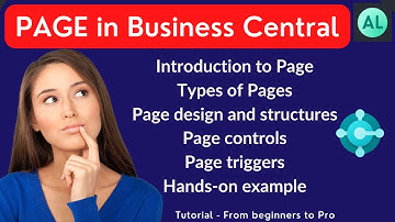 Page in Business Central | Technical consultant | BC complete video tutorial | Page components