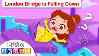 London Bridge Is Falling Down | Princess Belle | Fun Kids Songs & Nursery Rhymes by Little Angel