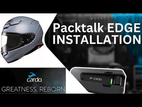 SHOEI RF 1400 HELMET HOW TO INSTALL CARDO EDGE IN | STEP BY STEP