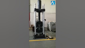 Single Test Space Servo Hydraulic Testing Machine Video  1