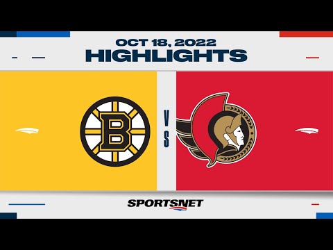 NHL Highights | Bruins vs. Senators - October 18, 2022