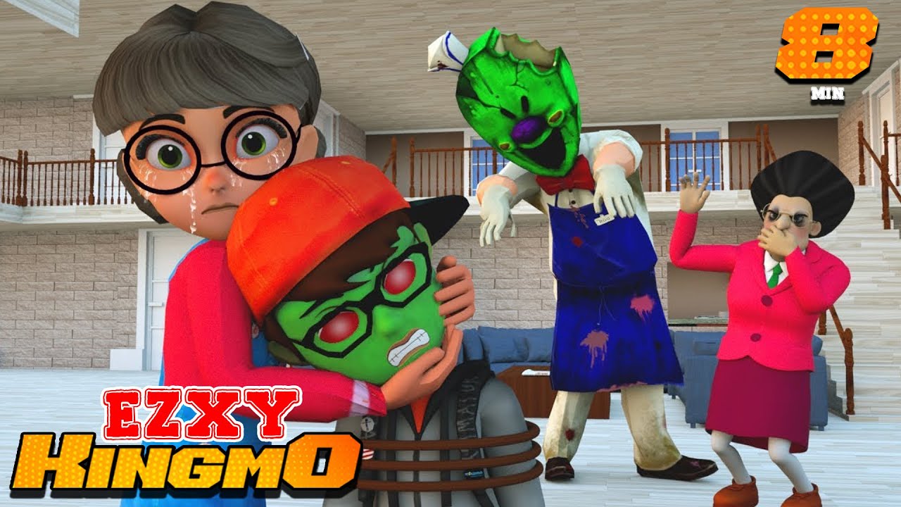 Tani Love NickHulk is Zombie vs Ice Scream - Scary Teacher 3D Story Family Animation