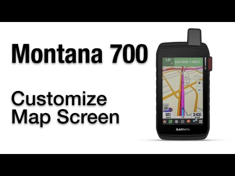 Garmin Montana 700 700i 750i - How To Customize Map Page & Change Data Fields