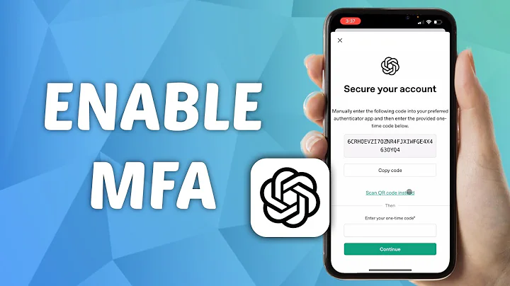How to Enable Multi Factor Authentication (MFA) on ChatGPT