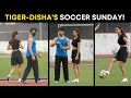 Rumoured couple Tiger Shroff-Disha Patani play football with Arjun Kapoor & others