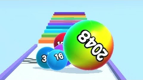 Ball run 2048 gameplay android mobile gaming level 105-108