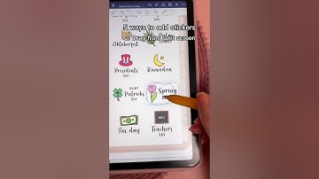 GoodNotes tip ✍️ 5 ways to add stickers | iPad apps | digital planner