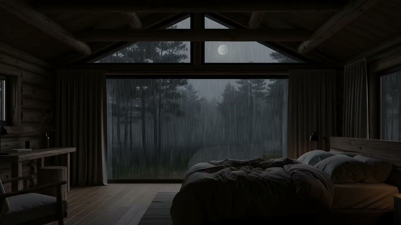 Rain Therapy for Deep Sleep and Soothing Relaxation | Stress Relief Sounds for Quiet Peaceful Nights