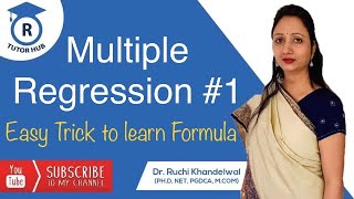 Multiple Regression| Least Squares Method | Dr. Ruchi Khandelwal