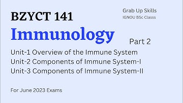 BZYET 141 | Immunology |  Important Questions | Previous year questions