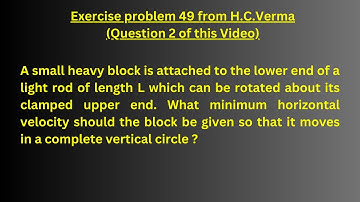 8.10 - Work, Energy & Power | H.C.Verma Exercise Question - 48, 49 & 50 #jee #hcverma #neet