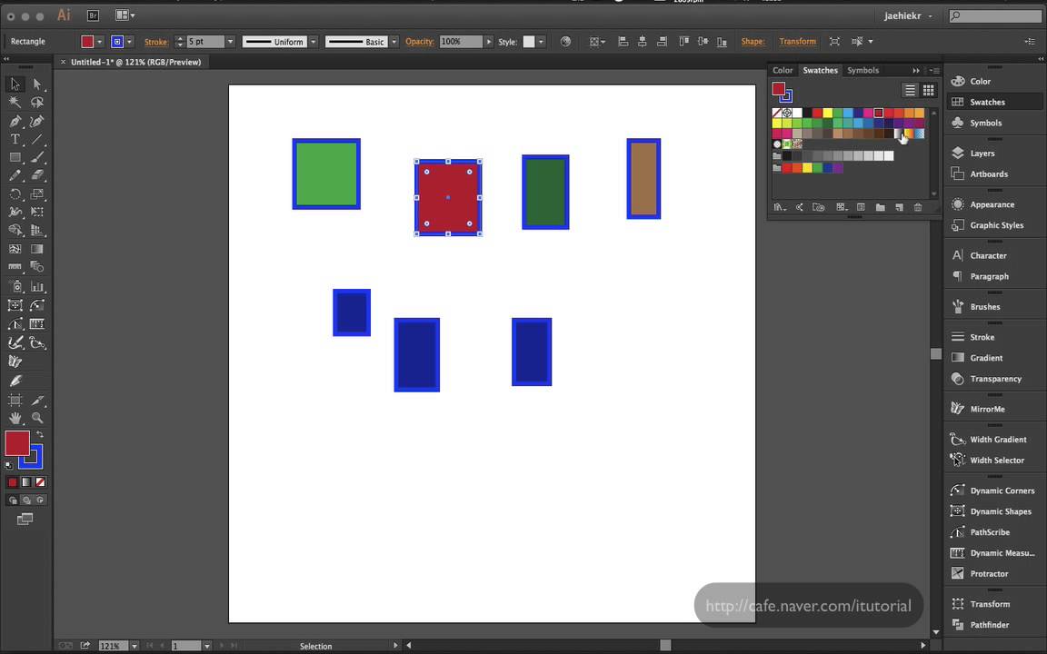illustrator - transform copy & color drop - YouTube