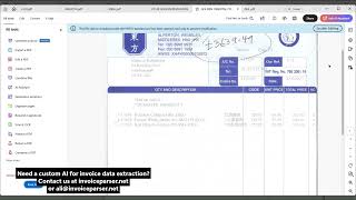 Custom Ai Invoice Parser Tool