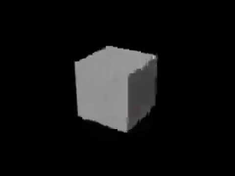 Low quality spinning cube