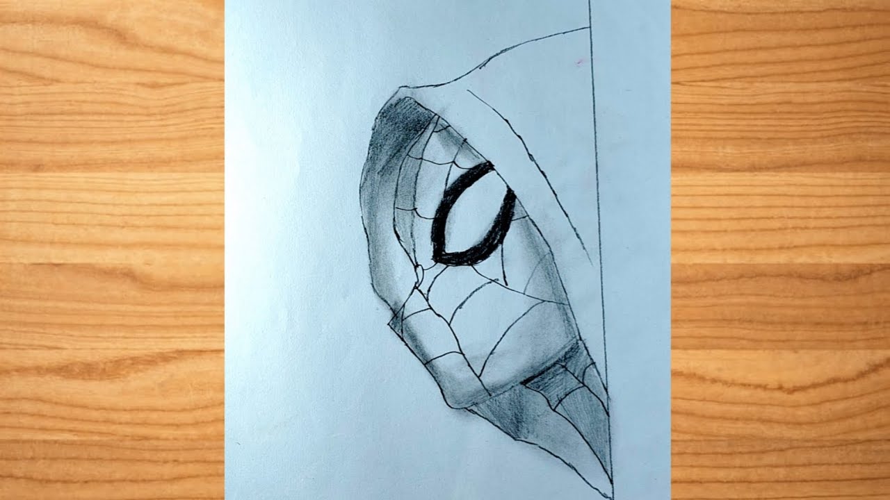 Easy Anime Drawing || How to Draw Spider Man || Spider Man Drawing Tutorial for beginners