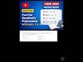 MATHS (BASIC)CBSE 2025 10th Class PYQ #maths #cbse