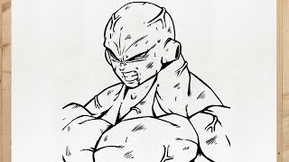 How To Draw Jiren Full Power Step By Step Easy - Dragon Ball Super