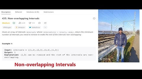 Non overlapping Intervals