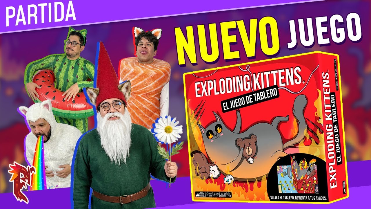 🧨 NUEVO juego de Exploding Kittens: El juego de tablero 🌈 | Lo JUGAMOS para que aprendas las REGLAS